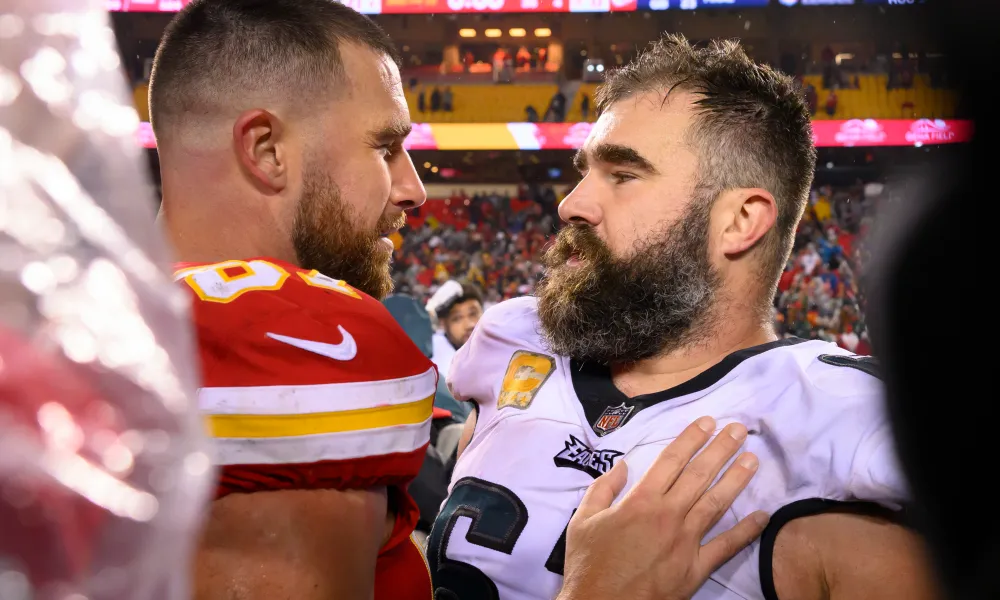 Jason Kelce's Controversial Message to Travis Kelce After Chiefs Loss to Eagles, Sparks Reaction Among NFL Fans