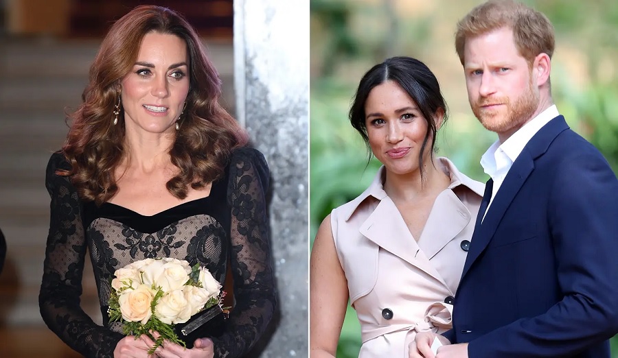 Kate Middleton and Prince Harry and Meghan Markle