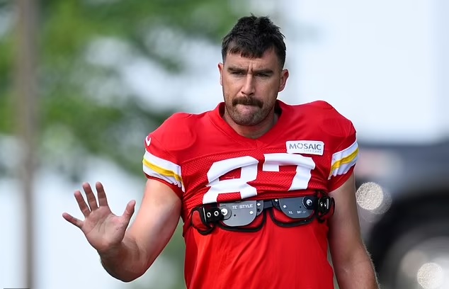 Travis Kelce at Training Camp