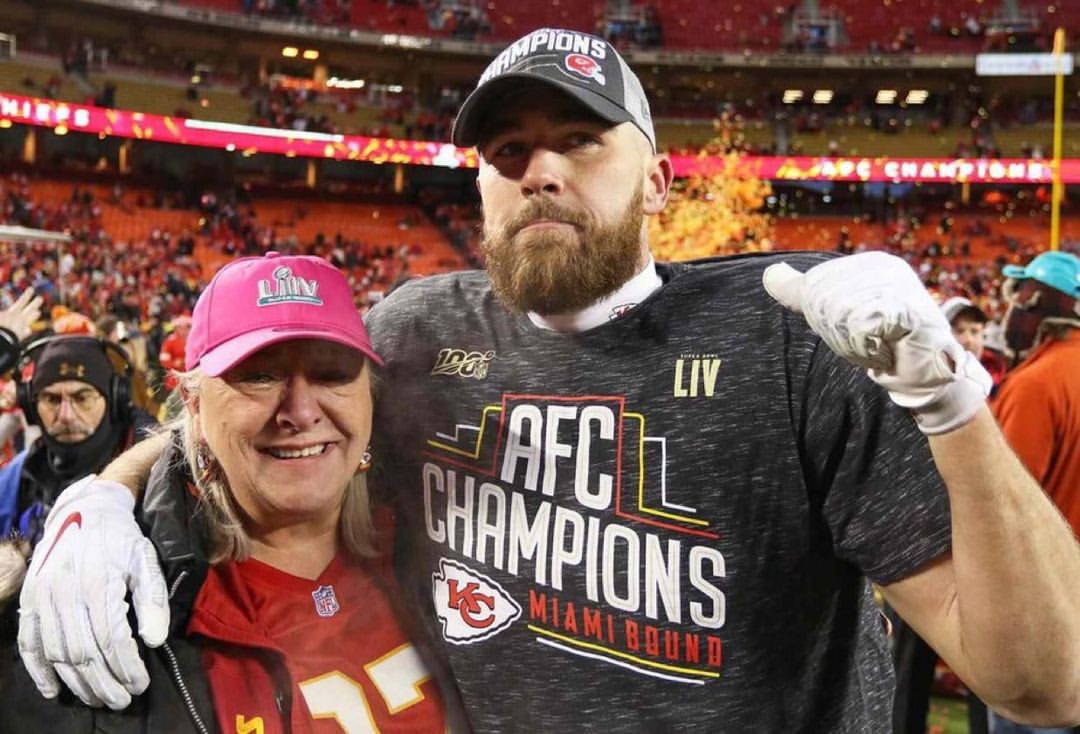 Travis Kelce and his Mom Donna