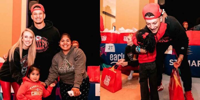 Chiefs QB Patrick Mahomes and his wife Brittany spend time with children in need Before Christmas and Donates to a Clothing and Supply Drive for Families in Kansas City