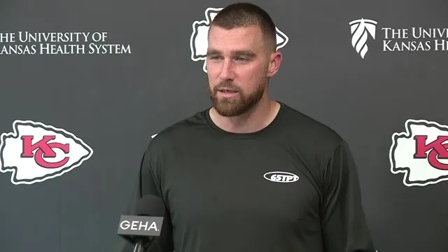 Kansas City Chiefs Tight End Travis Kelce speaks to the Media Ahead of the Week 13 Game Against the Green Bay Packers : 