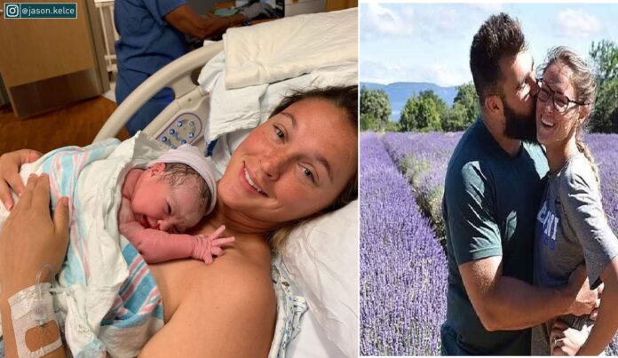 Congratulations to Jason Kelce and wife Kylie on the birth of their ’First Baby Boy’(same size as Tanner!) born today!