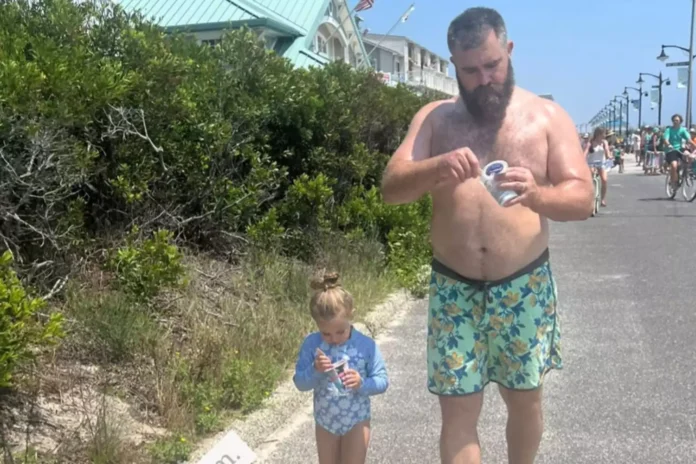 Jason Kelce's Daughter Learned to Spot Her Dad's Jersey (Exclusive)