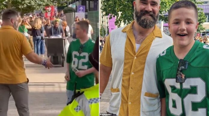 Jason Kelce surprise fan