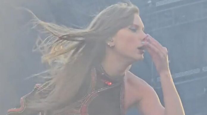 Taylor Swift wiping snot