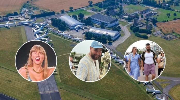 PRIVATE AIRPORT -- The charming palatial Oxfordshire property is located close to a private airport, ideal for her £38million Dassault Falcon 900 private jet