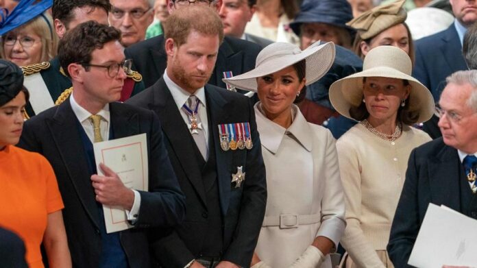 Throughout the service Meghan’s poise never wavered.