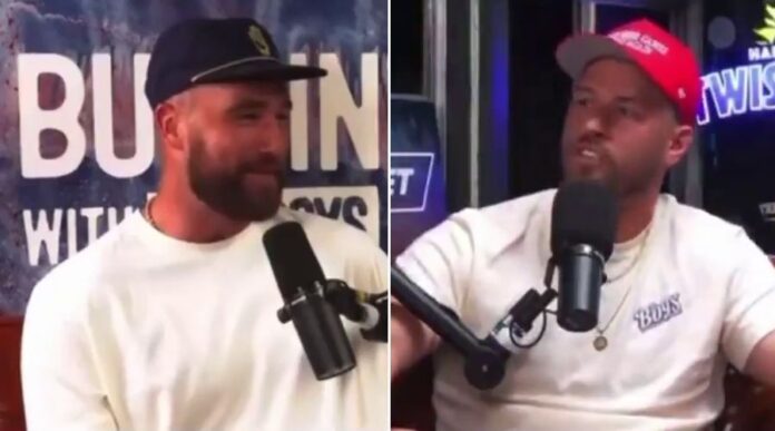 Travis Kelce Exclusive Interview Clip with Bussin' With The Boys Host Ponders