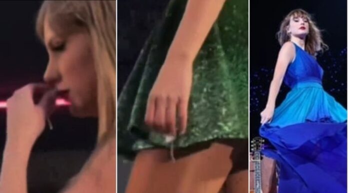 Taylor Swift wiping snot