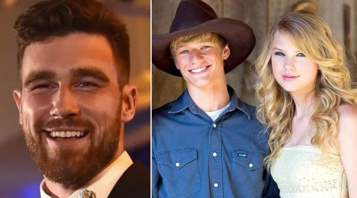 Young Taylor Swift and Travis Kelce