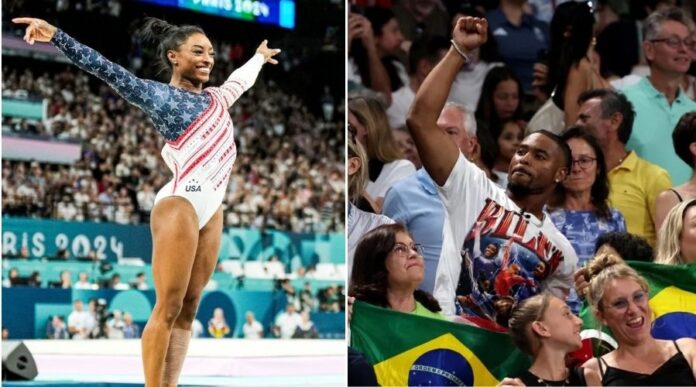 Jonathan Owens and Simone Biles