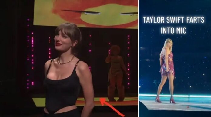 Taylor Swift Farts into mic