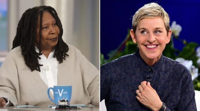 Whoopi Goldberg and Ellen DeGeneres