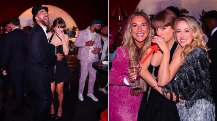 Travis Kelce and Taylor Swift at Party