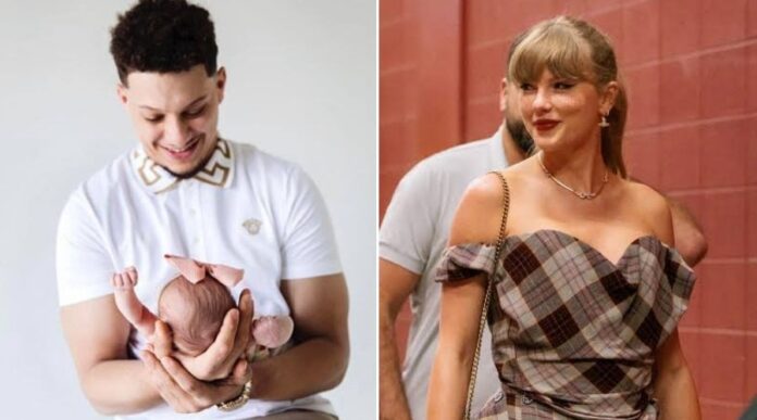 Taylor Swift and Patrick Mahomes