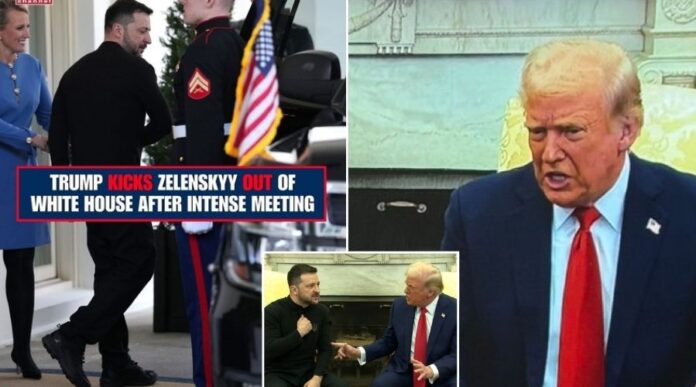 Trump kicks Zelenskyy out