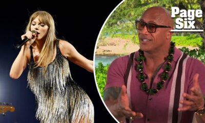 “Taylor looks unattractive without the makeup” — Dwayne Johnson shades Taylor Swift’s appearance, says her beauty is gradually fading!