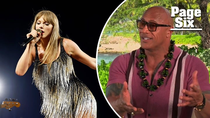 “Taylor looks unattractive without the makeup” — Dwayne Johnson shades Taylor Swift’s appearance, says her beauty is gradually fading!